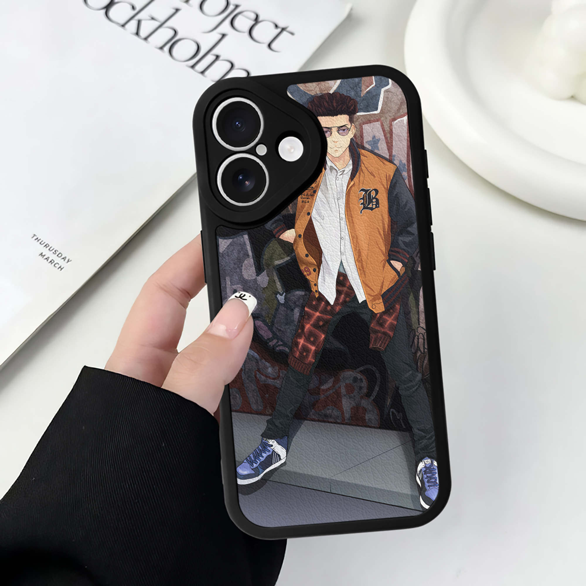 （画像用） SLAM DUNK／スラムダンク 【iPhone 16シリーズ対応】シリコンスマホケース（レザー調） 材質：シリコン